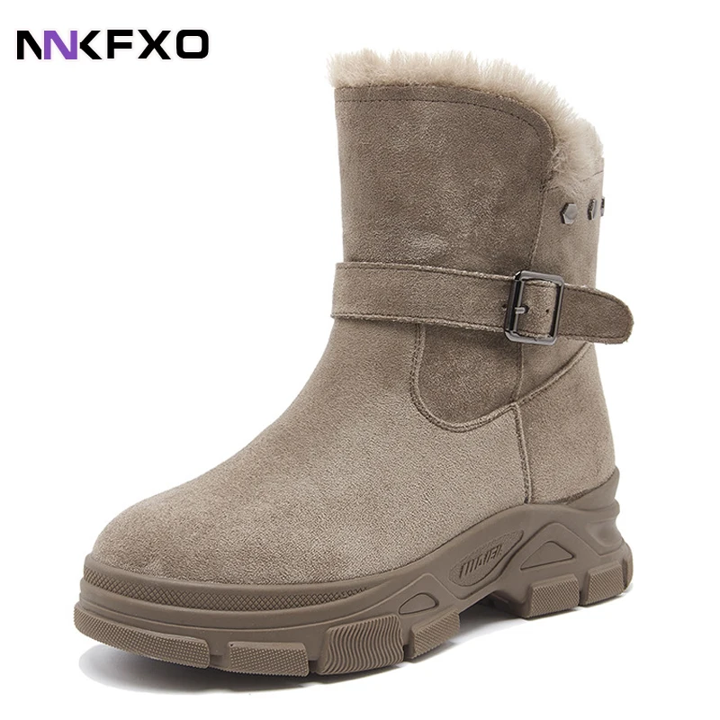 Women Snow Boots with Plush Flock Zip Solid Female Boots Mid-Calf Comfortable Keep Warm Leisure Ladies Winter Footwear Fashion
Women Snow Boots with Plush Flock Zip Solid Female Boots Mid-Calf Comfortable Keep Warm Leisure Ladies Winter Footwear Fashion