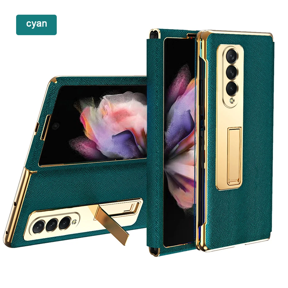 Splicing Design Folding Phone Case For Samsung Z Fold 4 5G Case Fold 3 Fold2 Fold4 Plating Frame Leather Back Cover With Holder
Splicing Design Folding Phone Case For Samsung Z Fold 4 5G Case Fold 3 Fold2 Fold4 Plating Frame Leather Back Cover With Holder
