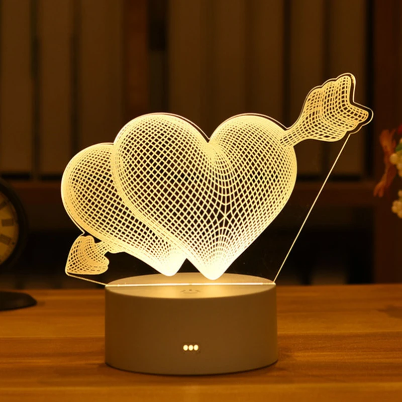3D Acrylic Led Night Light Valentine's Day Party Favors for Kids Birthday Groomsmen Bridesmaid Gift Wedding Gifts for Guests New
3D Acrylic Led Night Light Valentine's Day Party Favors for Kids Birthday Groomsmen Bridesmaid Gift Wedding Gifts for Guests New