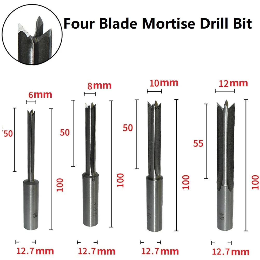 1PCS Woodworking Drill Bit HSS Four Blade Mortise Drill Swing Machine Positive Tenon For Machine Tools Tables Chairs
1PCS Woodworking Drill Bit HSS Four Blade Mortise Drill Swing Machine Positive Tenon For Machine Tools Tables Chairs