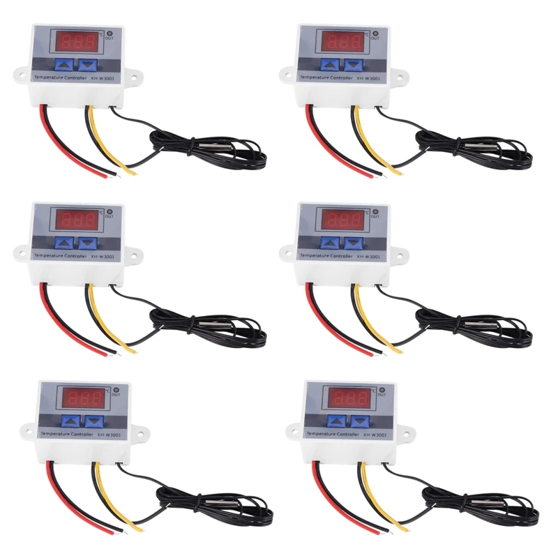 HOT-6X 220V Digital LED Temperature Controller 10A Thermostat Control Switch Probe New
HOT-6X 220V Digital LED Temperature Controller 10A Thermostat Control Switch Probe New