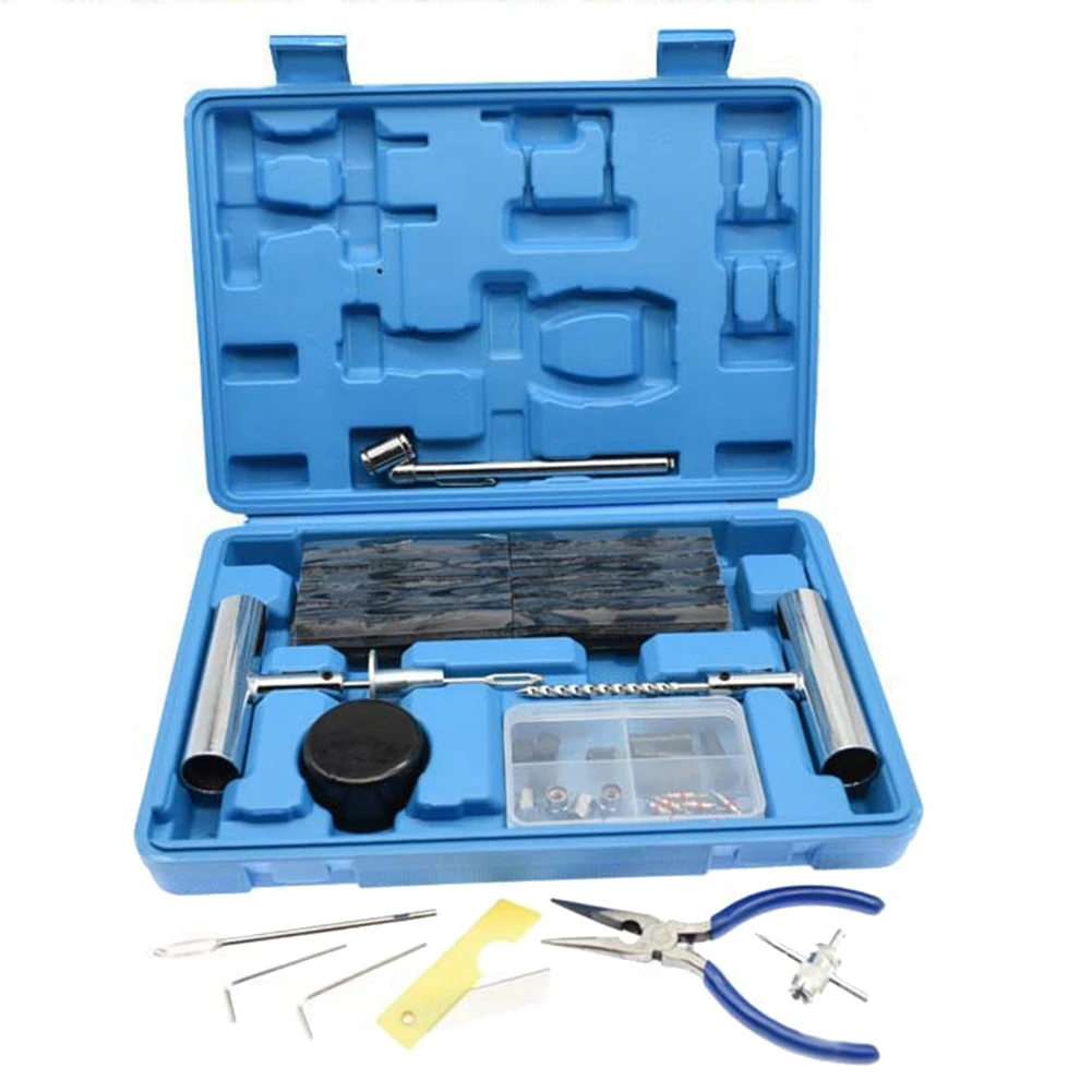 Tire Repair Kit, Heavy Duty Tire Plug Kit Tubeless Flat Puncture Repair Tool Universal for Car, Offroad, ATV, Truck
Tire Repair Kit, Heavy Duty Tire Plug Kit Tubeless Flat Puncture Repair Tool Universal for Car, Offroad, ATV, Truck