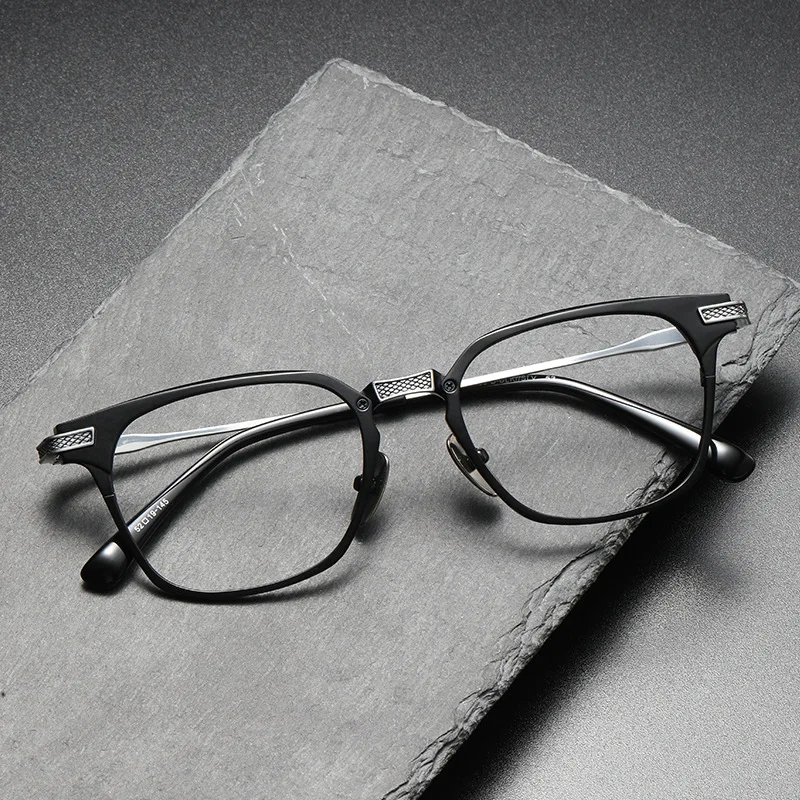 2022 Pure Titanium Men's Eyeglasses Frame Classic Square Fashion Glasses Accessories Eyeware Can Match All Prescription Lenses
2022 Pure Titanium Men's Eyeglasses Frame Classic Square Fashion Glasses Accessories Eyeware Can Match All Prescription Lenses