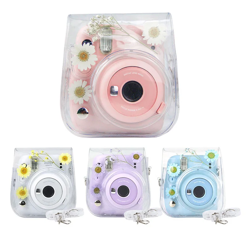 For Fujifilm Instax Mini 11 9 8 Transparent Camera Case Protective Carry Bag Cover with Shoulder Strap Storage Bag
For Fujifilm Instax Mini 11 9 8 Transparent Camera Case Protective Carry Bag Cover with Shoulder Strap Storage Bag