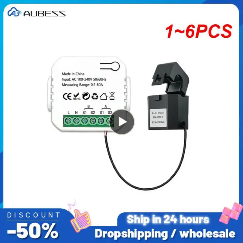 1~6PCS Tuya Smart 2 Way WiFi Energy Meter Bidirection 1/2 Channel with Clamp App Monitor Solar Produced and Consumed Power
1~6PCS Tuya Smart 2 Way WiFi Energy Meter Bidirection 1/2 Channel with Clamp App Monitor Solar Produced and Consumed Power