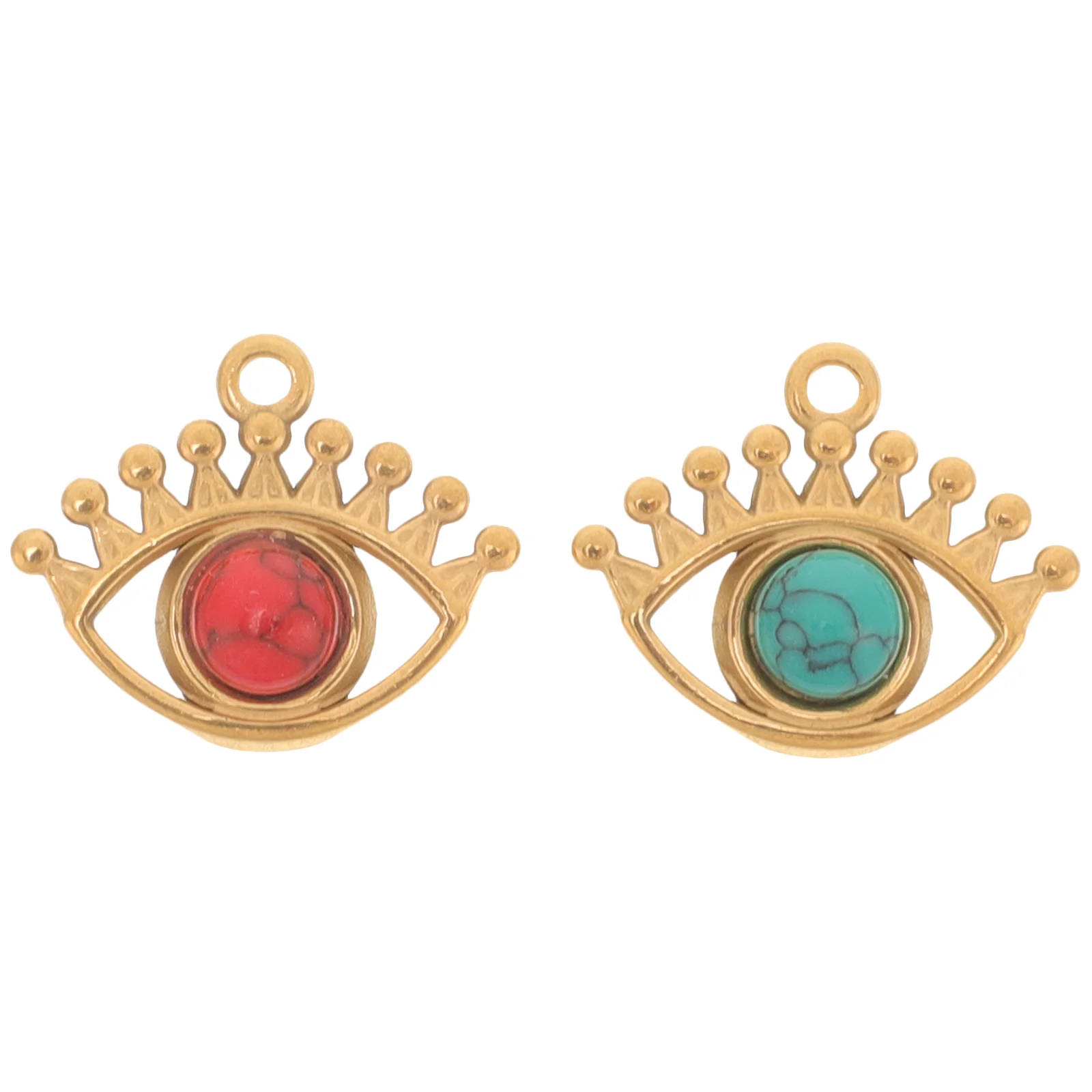 2pcs Jewelry Making Pendants Stainless Steel Eye Shape Pendants Diy Charms Pendants
2pcs Jewelry Making Pendants Stainless Steel Eye Shape Pendants Diy Charms Pendants