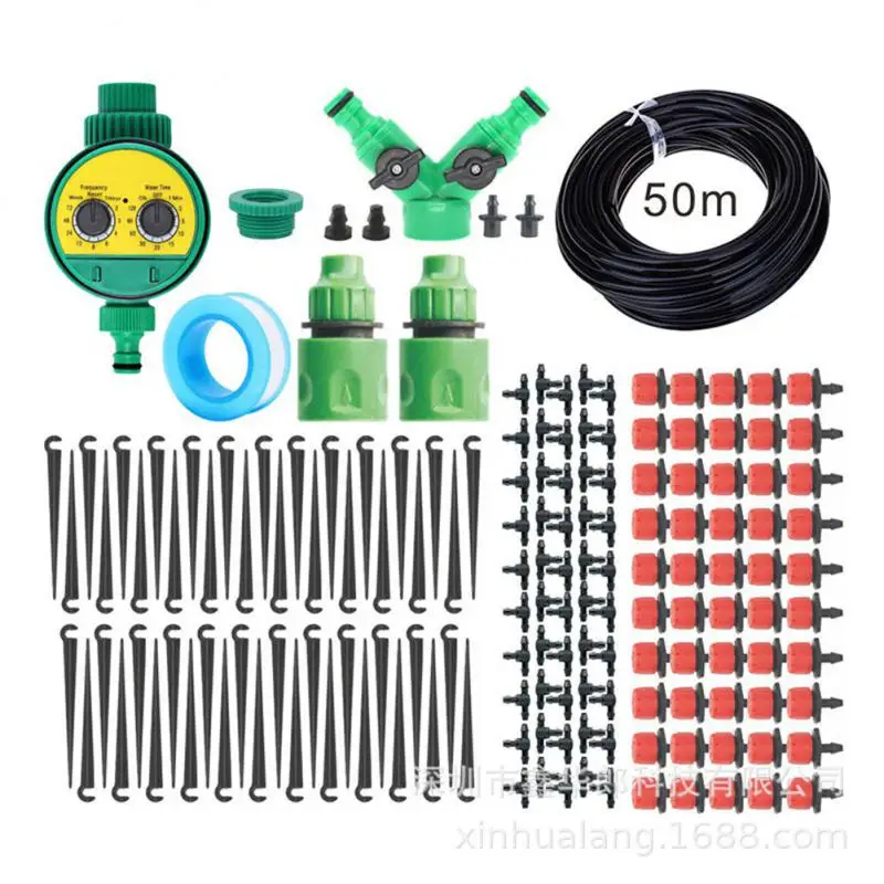 

50M-10M DIY Drip Irrigation System Automatic Watering Garden Hose Micro Drip Watering Kits With Adjustable Drippers