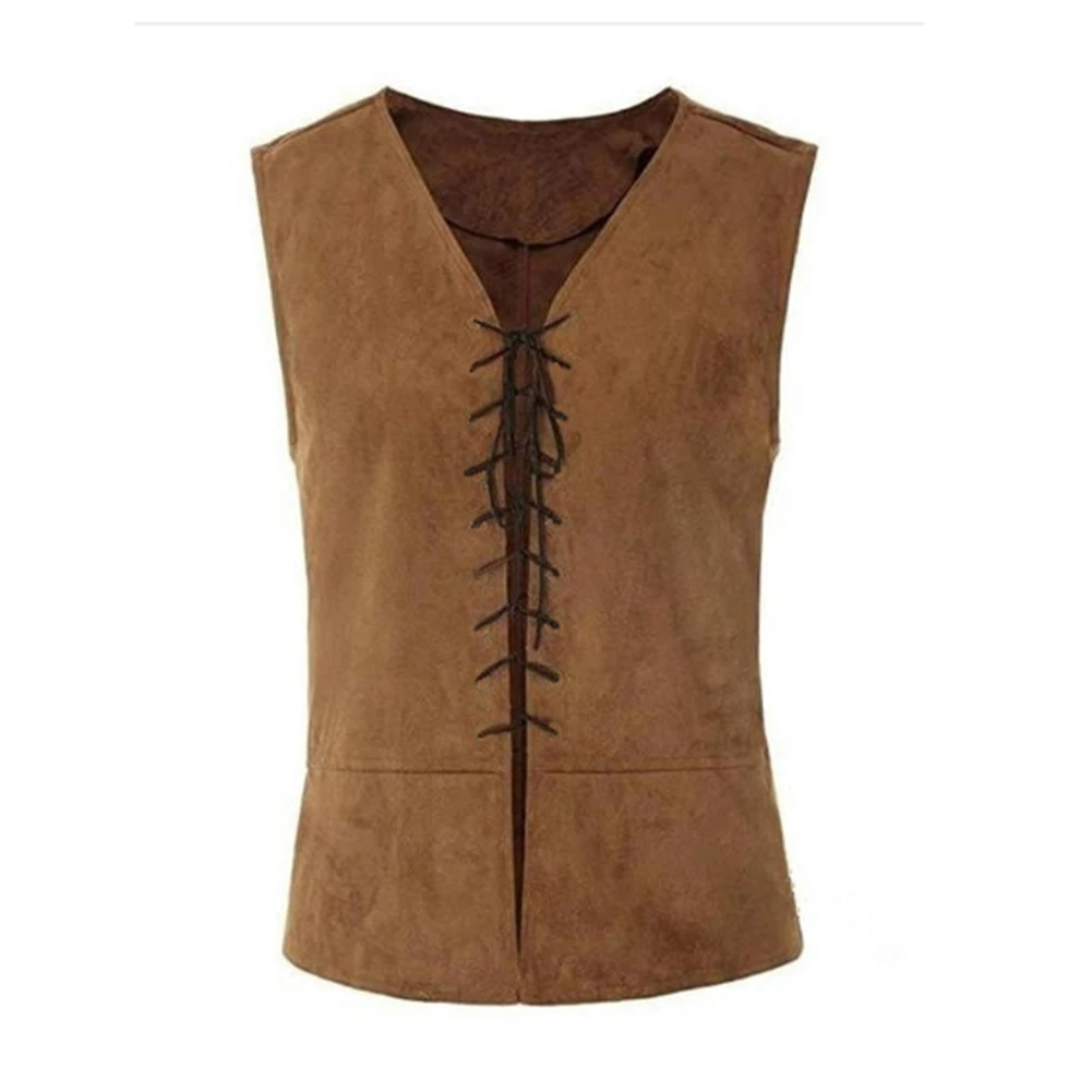 Men's Vintage Medieval Pirate Lace Up Vest Coat Costume Renaissance Steampunk Gothic V Neck Waistcoats Vest Clothing
Men's Vintage Medieval Pirate Lace Up Vest Coat Costume Renaissance Steampunk Gothic V Neck Waistcoats Vest Clothing