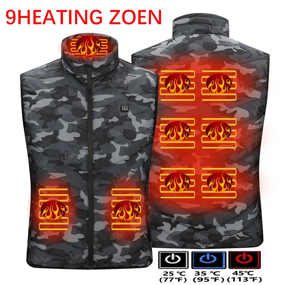 Heated vest Jacket Fashion Men Women Coat Intelligent USB Electric Heating Thermal Warm Clothes Winter Heated Vest 열선조끼 
Heated vest Jacket Fashion Men Women Coat Intelligent USB Electric Heating Thermal Warm Clothes Winter Heated Vest 열선조끼