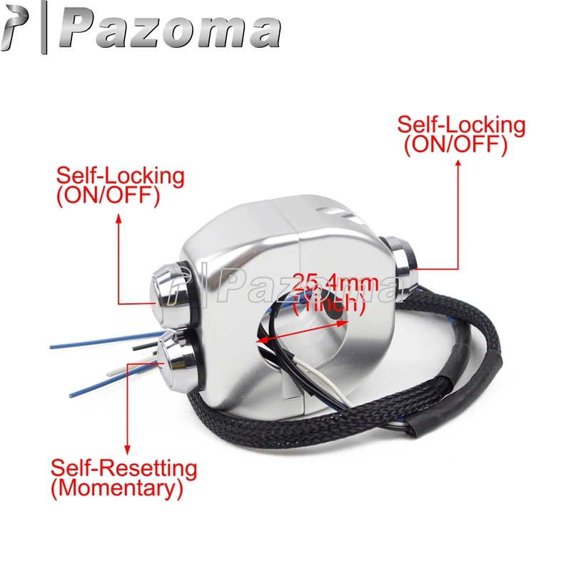 25 мм 1 "переключатели крепления на руль мотоцикла, противотуманные фары, кнопка включения и выключения запуска для Harley Cafe Racer Yamaha Bobber XS650
25 мм 1 "переключатели крепления на руль мотоцикла, противотуманные фары, кнопка включения и выключения запуска для Harley Cafe Racer Yamaha Bobber XS650