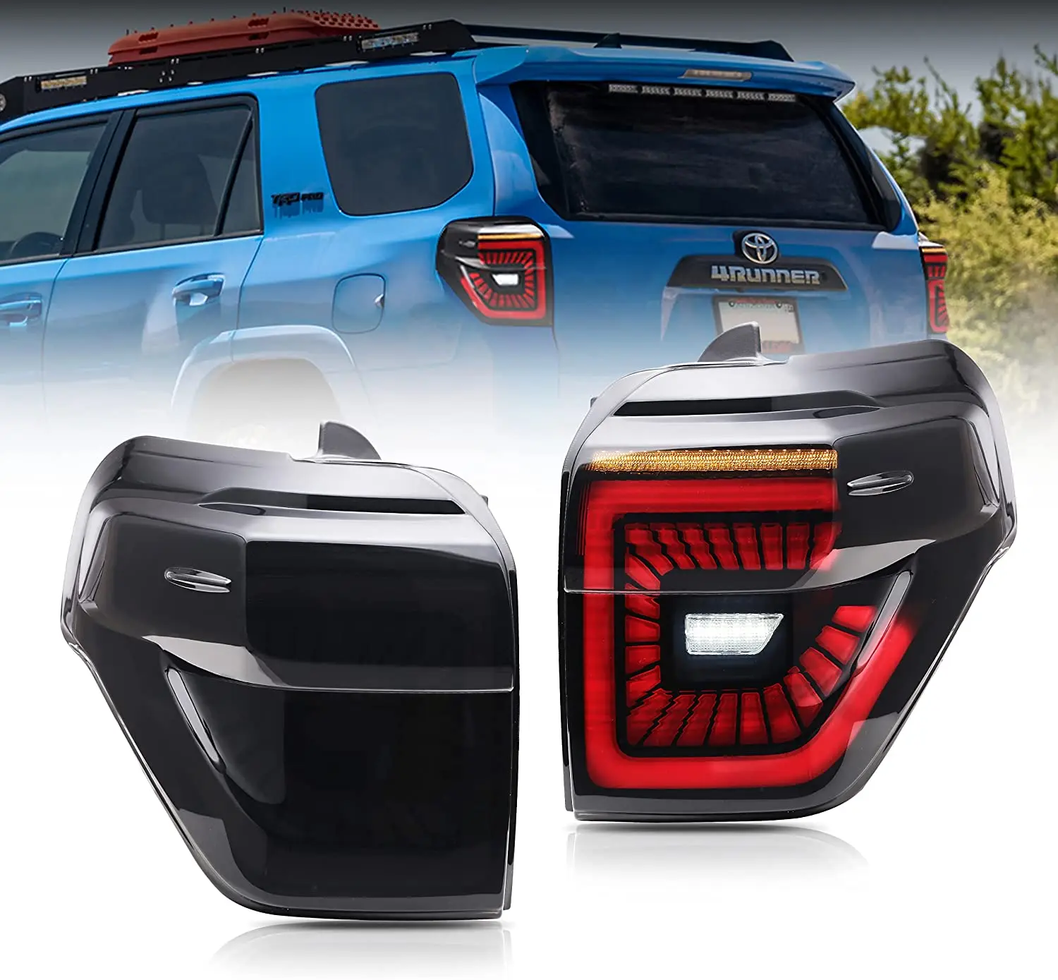 LED Tail Lights For Toyota 4 Runner 2010-2021 With Start Up Animation Sequential Turn Signal Rear Lamp Assembly
LED Tail Lights For Toyota 4 Runner 2010-2021 With Start Up Animation Sequential Turn Signal Rear Lamp Assembly