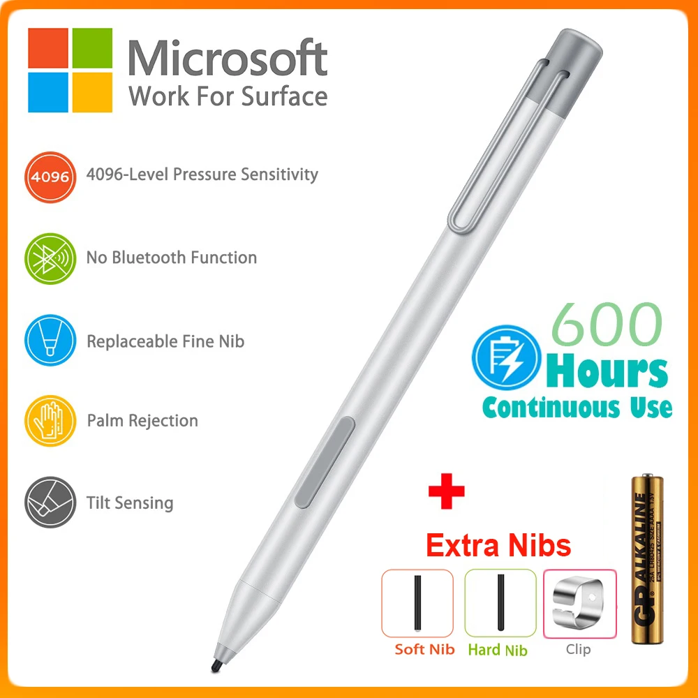 Стилус для Microsoft Surface Pro 7 6 5 Go Book 3 смарт-ручка ноутбука в студии сенсорная ручка с