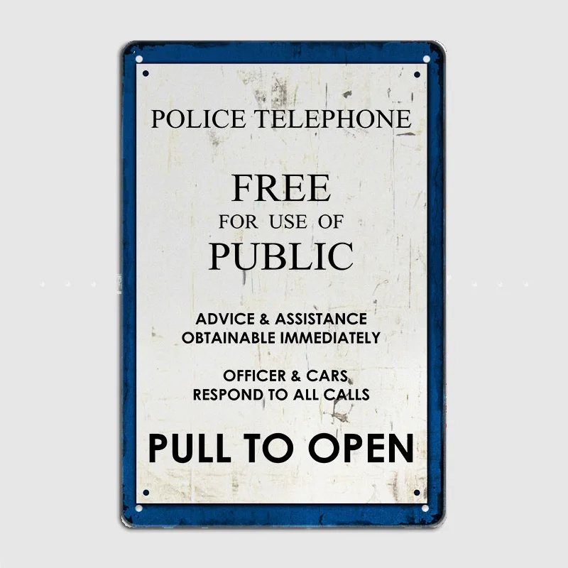 Металлическая табличка Tardis кофейного цвета
Металлическая табличка Tardis кофейного цвета