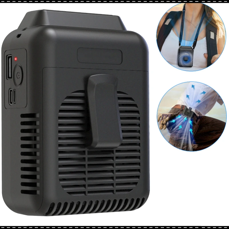 Mini Opolar Waist Fan Clip on Fan Personal Fan 8000mAh 3 Speeds Adjustable Air Outlet 32H Work Time for Hiking Camping Outdoor
Mini Opolar Waist Fan Clip on Fan Personal Fan 8000mAh 3 Speeds Adjustable Air Outlet 32H Work Time for Hiking Camping Outdoor