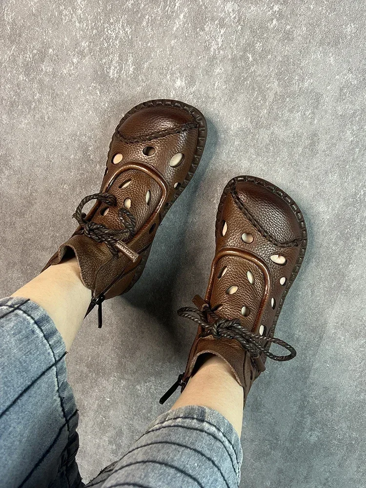 Ботильоны Birkuir женские из натуральной кожи, обувь на платформе, на молнии, со шнуровкой, ручная работа, роскошные повседневные короткие сапоги в стиле ретро
Ботильоны Birkuir женские из натуральной кожи, обувь на платформе, на молнии, со шнуровкой, ручная работа, роскошные повседневные короткие сапоги в стиле ретро