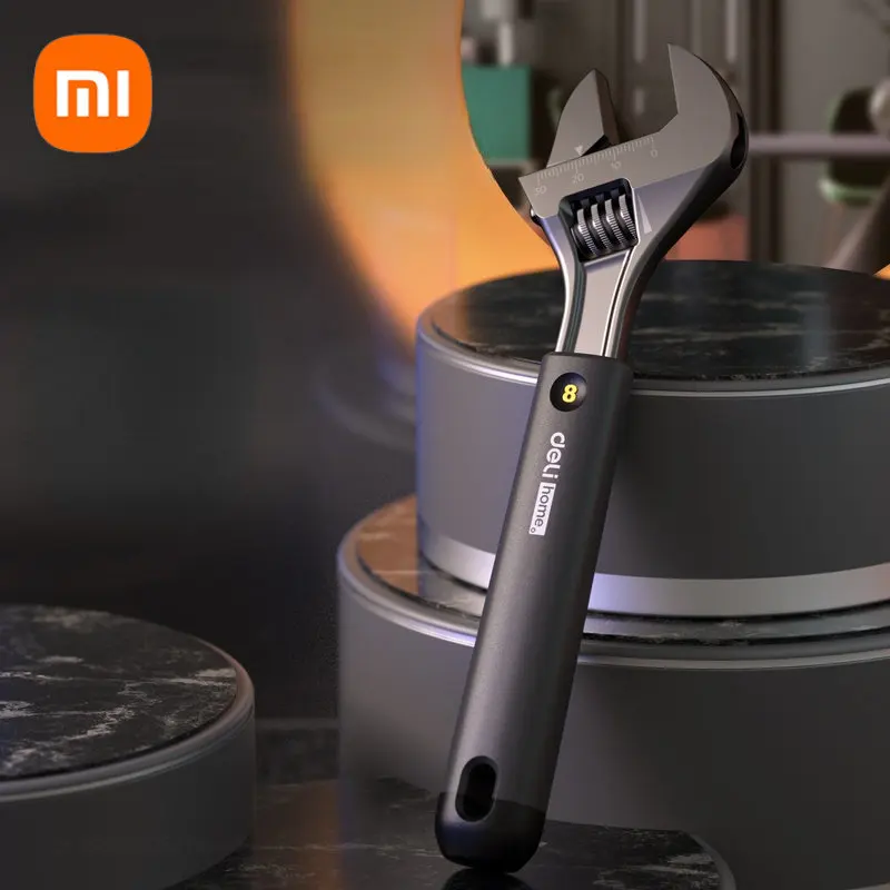 Xiaomi Deli Household Tools High Carbon Steel Adjustable Wrench Multifunctional Electrician Maintenance Hand Tool Repair Tools
Xiaomi Deli Household Tools High Carbon Steel Adjustable Wrench Multifunctional Electrician Maintenance Hand Tool Repair Tools