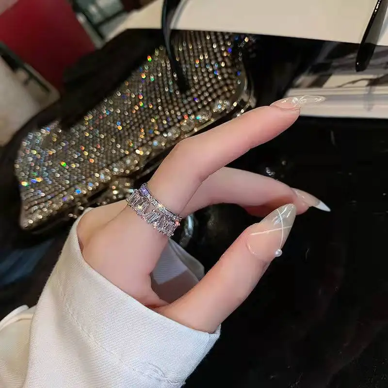 Gold Color Luxury Zircon Double Student Opening Rings For Woman 2023 Gothic Finger Jewelry Wedding Party Girl's Sexy Ring
Gold Color Luxury Zircon Double Student Opening Rings For Woman 2023 Gothic Finger Jewelry Wedding Party Girl's Sexy Ring