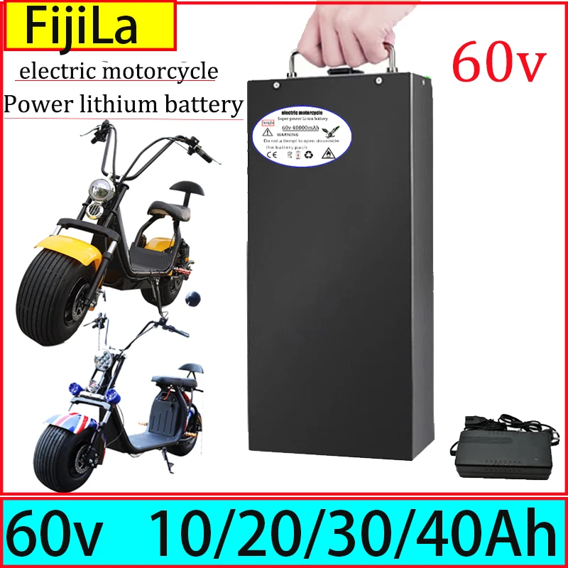 Electric Motorcycle Lithium Battery Waterproof 18650 Battery 60V 20Ah for Two Wheel Foldable Citycoco Electric Scooter Bicycle
Electric Motorcycle Lithium Battery Waterproof 18650 Battery 60V 20Ah for Two Wheel Foldable Citycoco Electric Scooter Bicycle