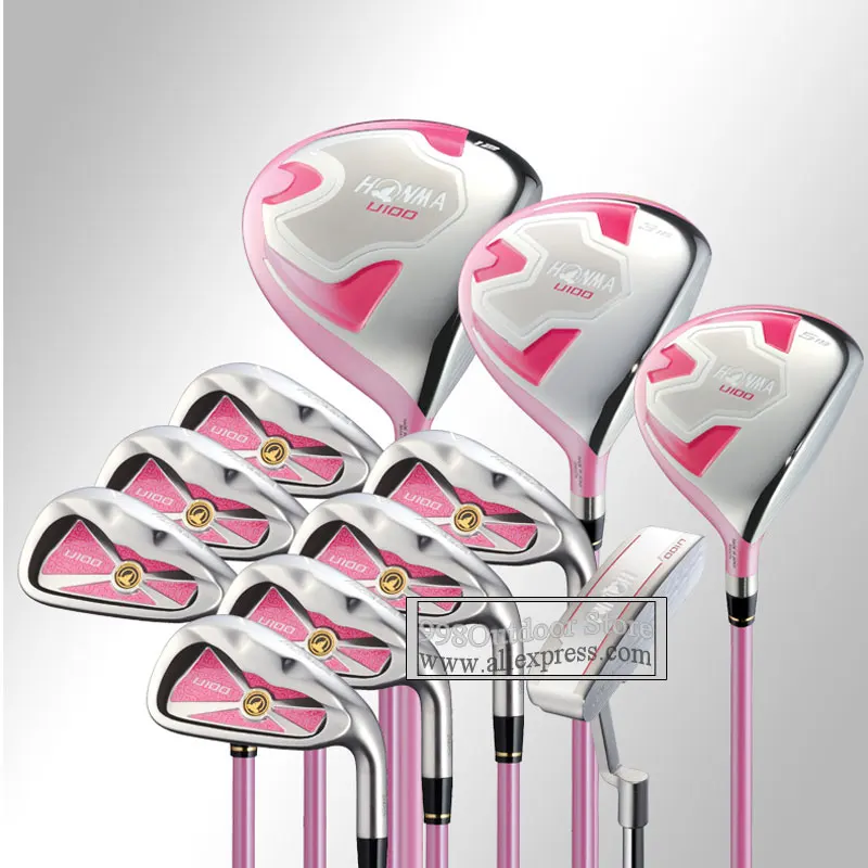 New Women Clubs Set HONMA U100 Golf Clubs Full Set 12 Loft Golf Driver Fairway Wood Irons Putter L Flex Graphite Shaft
New Women Clubs Set HONMA U100 Golf Clubs Full Set 12 Loft Golf Driver Fairway Wood Irons Putter L Flex Graphite Shaft