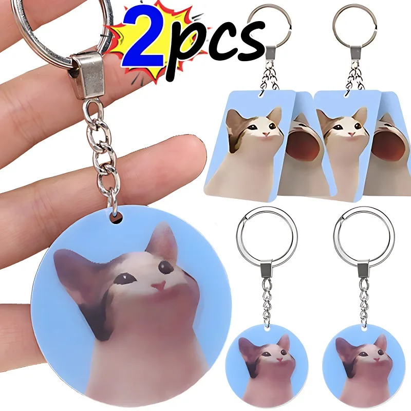 Shake Mouth Cat Keychain Cartoon Acrylic Key Chain Photo Customized Anime Charms Hologram Personalized Designer Car KeyChain
Shake Mouth Cat Keychain Cartoon Acrylic Key Chain Photo Customized Anime Charms Hologram Personalized Designer Car KeyChain