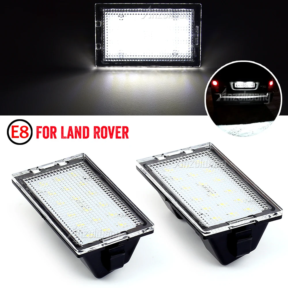 

2X 18 фонарей для номерного знака автомобиля, белый свет для Land Range Rover Sport L320 Discovery 3 4 LR3 LR4 Freelander 2 LR2 12 В