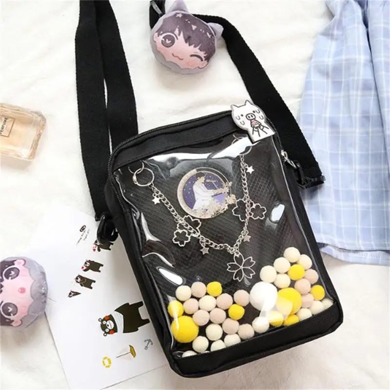 Japanese transparent small square pain bag diagonal ita bag one shoulder portable canvas baby bag casual wild fashion handbag
Japanese transparent small square pain bag diagonal ita bag one shoulder portable canvas baby bag casual wild fashion handbag