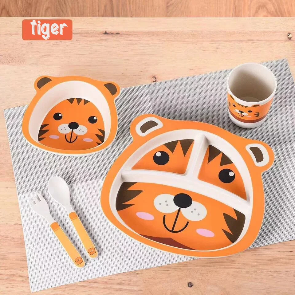 5pcs Baby BambooTableware Set Animal Dishes Plate Bowl Spoon Fork Cup Solid Food Self Feeding for Kids Children Creative Gifts
5pcs Baby BambooTableware Set Animal Dishes Plate Bowl Spoon Fork Cup Solid Food Self Feeding for Kids Children Creative Gifts