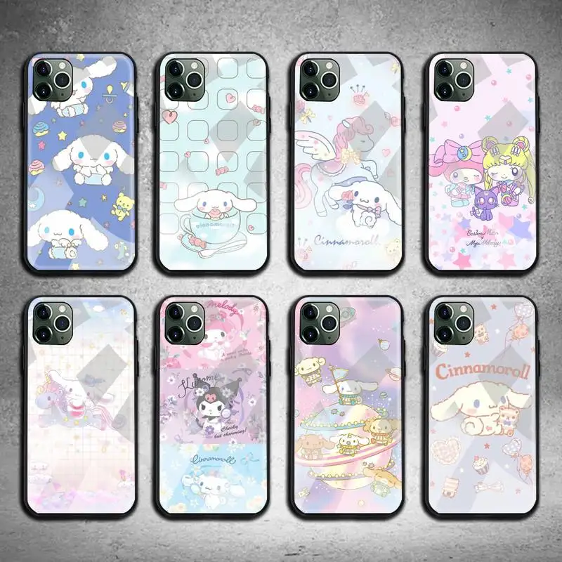 Cartoon cute Cinnamoroll Phone Case Tempered Glass For iPhone 13 12 11 Pro Mini XR XS MAX 8 X 7 6S 6 Plus SE 2020 cover 
Cartoon cute Cinnamoroll Phone Case Tempered Glass For iPhone 13 12 11 Pro Mini XR XS MAX 8 X 7 6S 6 Plus SE 2020 cover