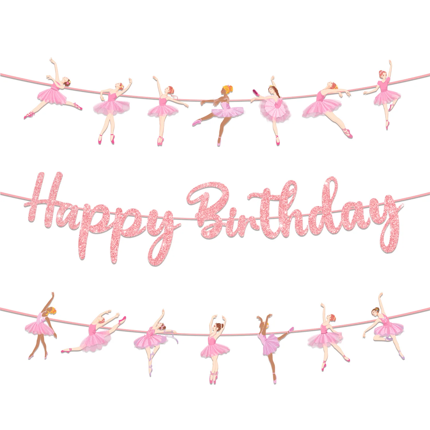 Розовая балерина бумажная гирлянда
Розовая балерина бумажная гирлянда