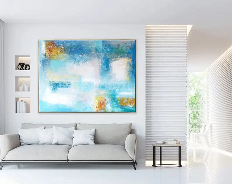 Абстрактная живопись, оригинальный Большой акриловый холст, настенное искусство, синий экспресс, мирная современная живопись, Настенная жи...
Абстрактная живопись, оригинальный Большой акриловый холст, настенное искусство, синий экспресс, мирная современная живопись, Настенная жи...