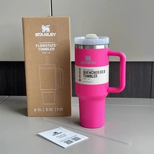 Stanley 40 oz Tumbler with Handle Stainless Steel Big Beer Mug Insulated Travel Mug Keep Drinks Cold Warm Thermal Cup Mug