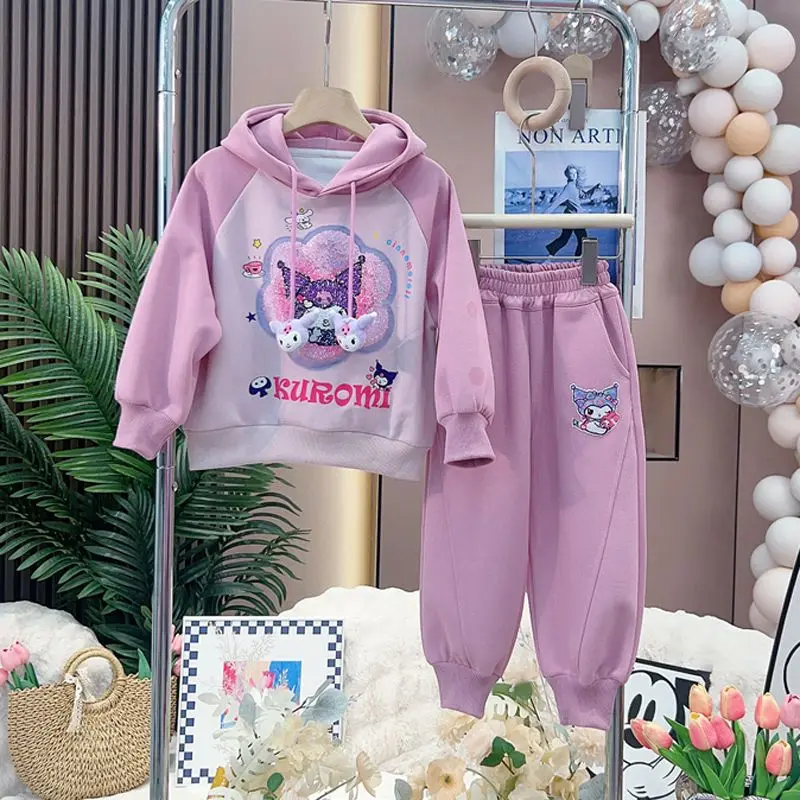 23 Sanrio Children Kuromi Hooded Sweater Casual Outfit Anime Figure Sportswear Set Coat for Kids Girl Cartoon Cute Hot New Style
23 Sanrio Children Kuromi Hooded Sweater Casual Outfit Anime Figure Sportswear Set Coat for Kids Girl Cartoon Cute Hot New Style