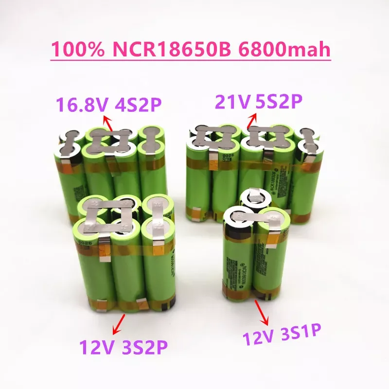 NEW 2020 New original NCR18650B 12V 16.8V 21V 25V Battery Pack NCR18650B 6800mah 20A Discharge Current for shura screwdriver bat
NEW 2020 New original NCR18650B 12V 16.8V 21V 25V Battery Pack NCR18650B 6800mah 20A Discharge Current for shura screwdriver bat