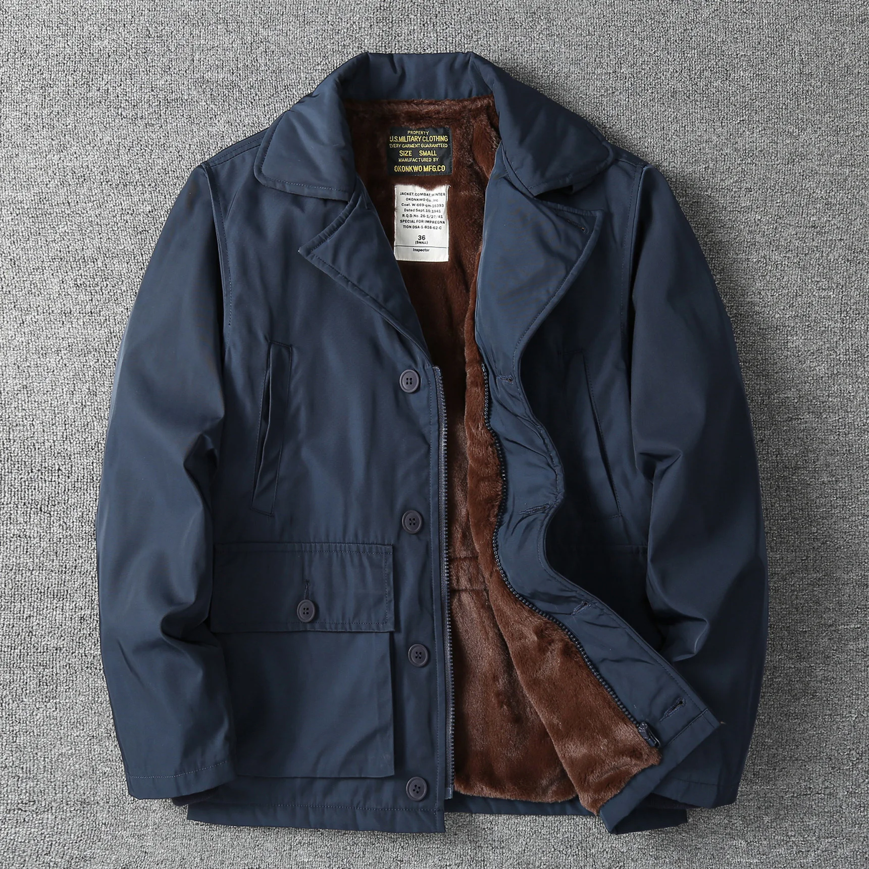 Retro Style Men's Thicken Winter Outerwear Warm Wool Pilot Jacket Solid Color Multi Pocket Waterproof Casual Jackets
Retro Style Men's Thicken Winter Outerwear Warm Wool Pilot Jacket Solid Color Multi Pocket Waterproof Casual Jackets