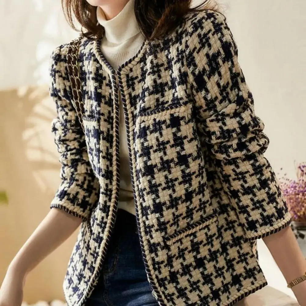 Winter Jacket Cardigan Elegant Vintage Gentlewomen Lady Early Black Outwear Ins Women Outwear Style White Tweed Autumn Tweed
Winter Jacket Cardigan Elegant Vintage Gentlewomen Lady Early Black Outwear Ins Women Outwear Style White Tweed Autumn Tweed