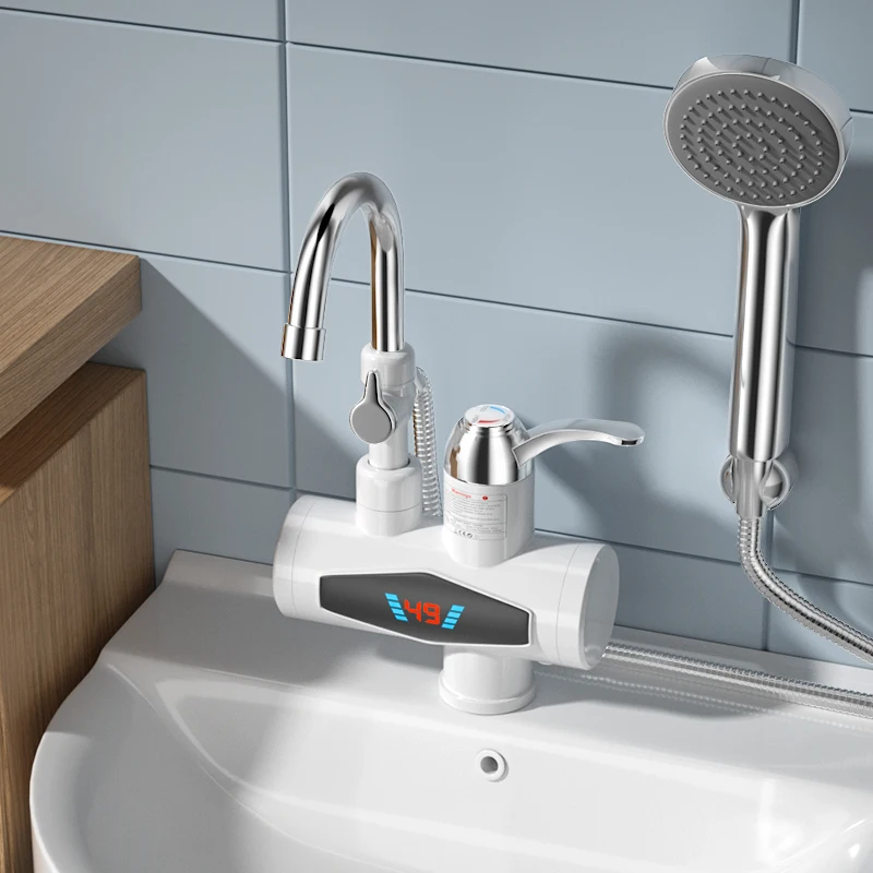 Electric Water Heater Tap Instant Hot Water Kitchen Faucet Heater Cold Heating Faucet 3000W Instantaneous Shower Water Heating
Electric Water Heater Tap Instant Hot Water Kitchen Faucet Heater Cold Heating Faucet 3000W Instantaneous Shower Water Heating