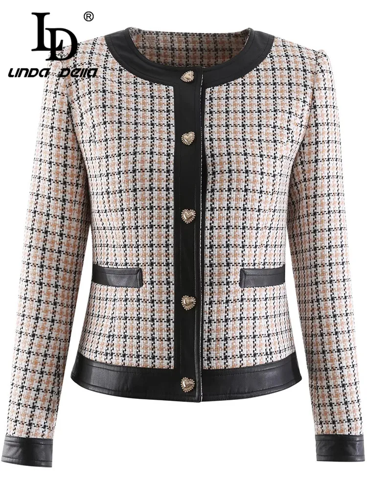 MoaaYina Runway Designer Autumn Jacket Women's High Street Fashion Long sleeve Single-breasted Plaid jacket coat
MoaaYina Runway Designer Autumn Jacket Women's High Street Fashion Long sleeve Single-breasted Plaid jacket coat