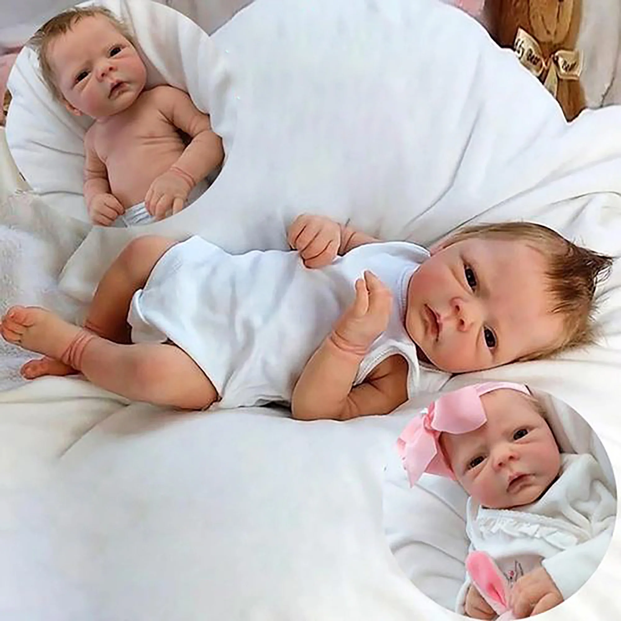 45CM Bebe Reborn Doll Girl Full Body Soft Solid Silicone Reborn Doll Painted/Unpainted Lifelike Cute Doll Corpo De Silicone
45CM Bebe Reborn Doll Girl Full Body Soft Solid Silicone Reborn Doll Painted/Unpainted Lifelike Cute Doll Corpo De Silicone