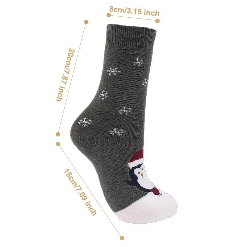

1Pair Children's Socks for Girls Boys Thicken Christmas Socks Warm Santa Claus Socks for Kids Infant Short Terry Socks Clothing