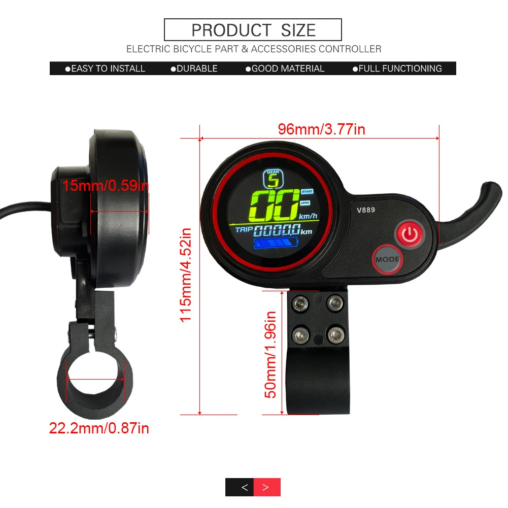 Durable E-bike Controller Controllers 36/48V 35A Control Panel Dual Mode E-bike Accessories For UART No.2 Protocol
Durable E-bike Controller Controllers 36/48V 35A Control Panel Dual Mode E-bike Accessories For UART No.2 Protocol