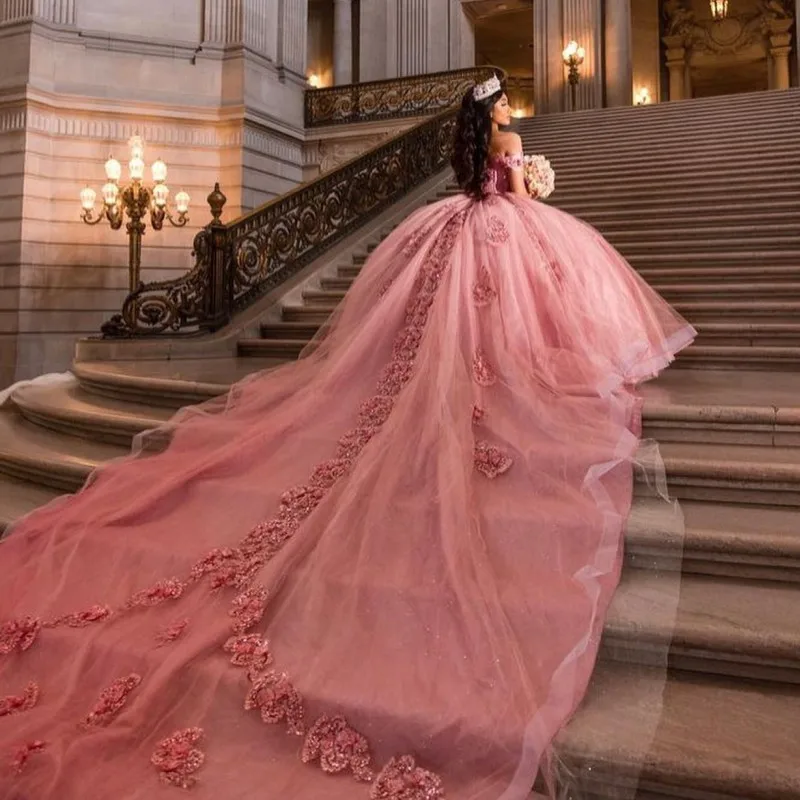 Doymeny Pink Off The Shoulder Mexican Quinceanera Dress Appliques Beads Vestido De XV Anos 15 16 Birthday Party Prom Dress 2024
Doymeny Pink Off The Shoulder Mexican Quinceanera Dress Appliques Beads Vestido De XV Anos 15 16 Birthday Party Prom Dress 2024