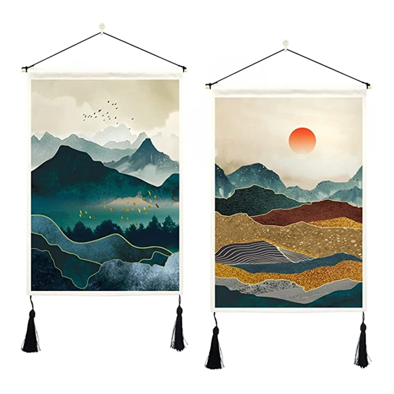 Гобелен горный японский настенный с кисточками, гобелен с туманным лесом, искусство на стену, солнце, природный ландшафт, 2 шт.
Гобелен горный японский настенный с кисточками, гобелен с туманным лесом, искусство на стену, солнце, природный ландшафт, 2 шт.