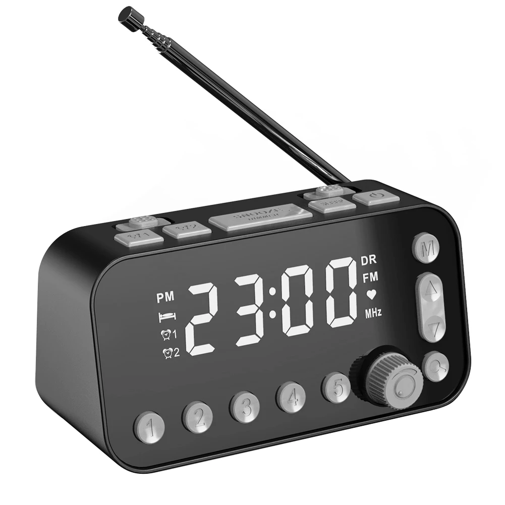 A1 Digital Desktop Alarm Clock Dual USB Charging Port LED Display DAB FM Broadcasting Radio with Antenna European
A1 Digital Desktop Alarm Clock Dual USB Charging Port LED Display DAB FM Broadcasting Radio with Antenna European