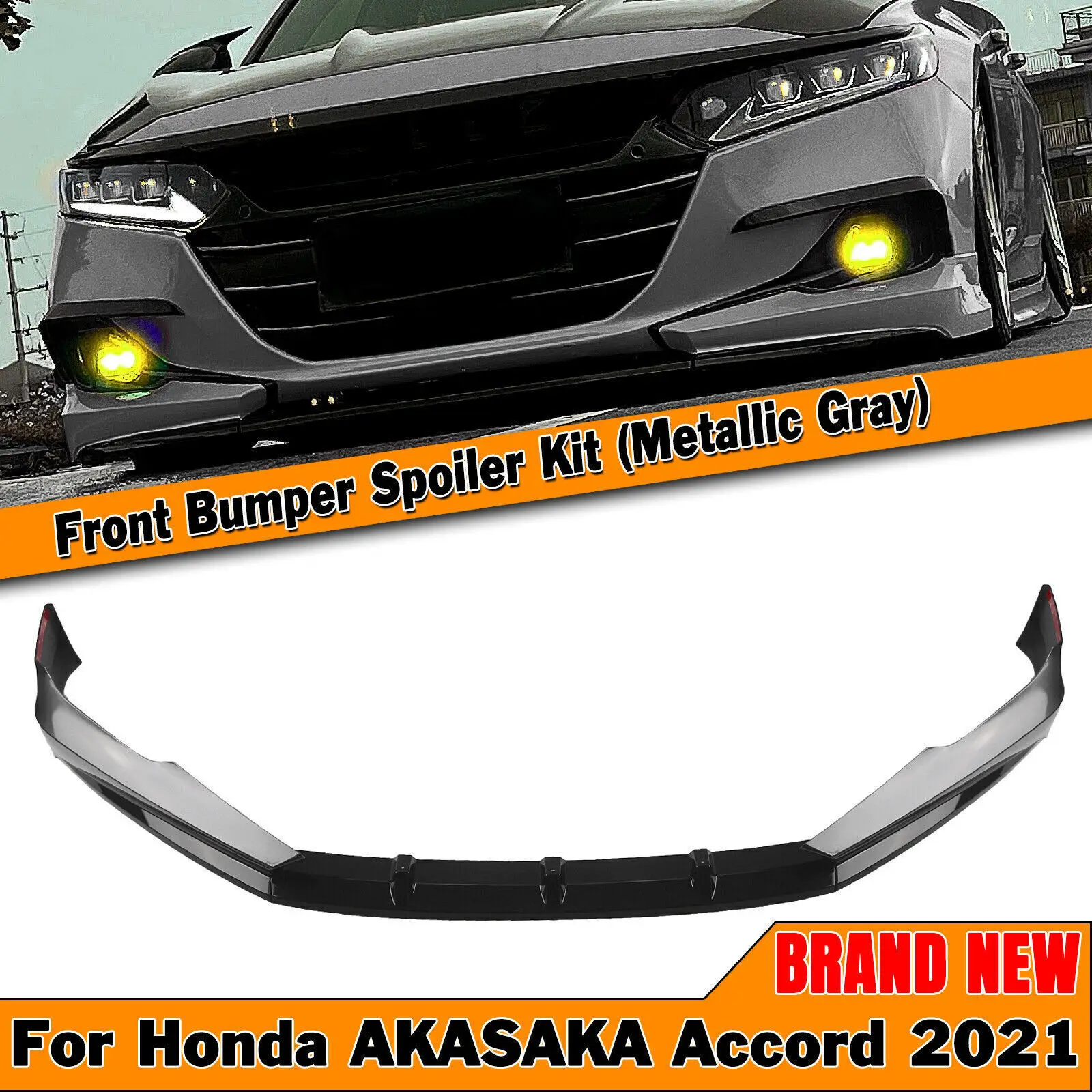 Car Front Bumper Spoiler Lip Splitter For Honda Accord 2021 2022 Grey AKASAKA
Car Front Bumper Spoiler Lip Splitter For Honda Accord 2021 2022 Grey AKASAKA