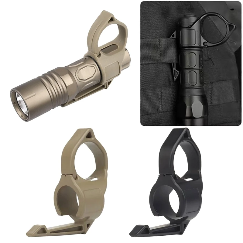 Tactically Flashlight Holder Nylon Finger Release Ring with Pocket Clip Flashlight Finger Ring for Outdoor Activities
Tactically Flashlight Holder Nylon Finger Release Ring with Pocket Clip Flashlight Finger Ring for Outdoor Activities