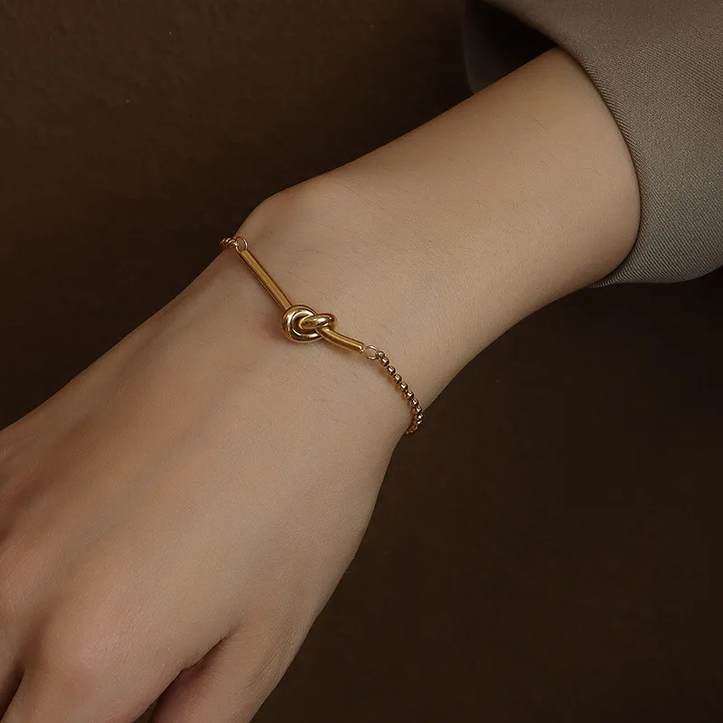 G&D INS Jewelry Small Lucky Heart Knot Mini Personality Gold Color Plated Bracelet for Women Jewelry Gift Sister Bracelet
G&D INS Jewelry Small Lucky Heart Knot Mini Personality Gold Color Plated Bracelet for Women Jewelry Gift Sister Bracelet