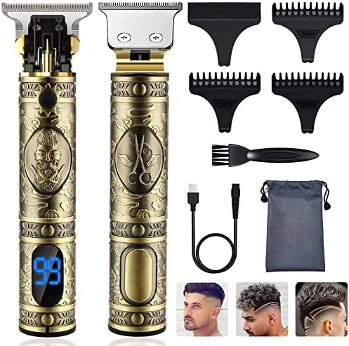Maquina Cortar Pelo, Cortapelos Hombre Profesional,Recortadora Eléctrica Maquina de Afeitar con LED Pantalla, Recortadora de T
Maquina Cortar Pelo, Cortapelos Hombre Profesional,Recortadora Eléctrica Maquina de Afeitar con LED Pantalla, Recortadora de T