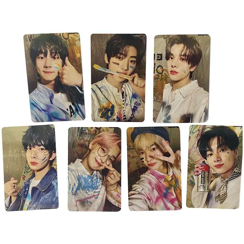 7-шт./компл. Kpop Enhypen фотокарточки многолетние открытки Lomo самодельные двусторонние открытки HD фотокарточки для селфи подарок для фанатов
7-шт./компл. Kpop Enhypen фотокарточки многолетние открытки Lomo самодельные двусторонние открытки HD фотокарточки для селфи подарок для фанатов