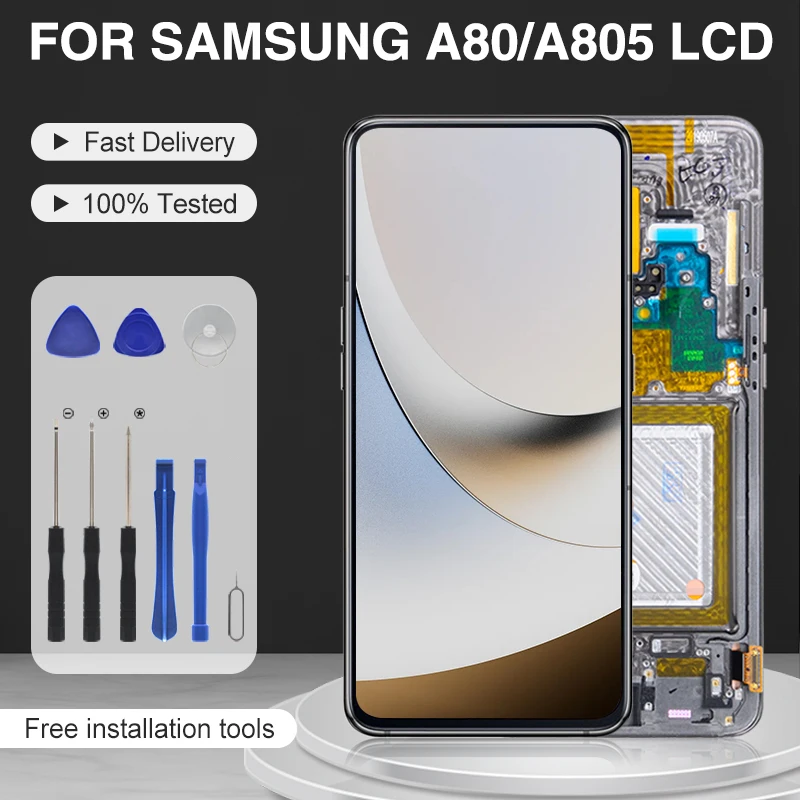Catteny 1 шт. протестированный 6,7 дюймовый оригинальный A805 дисплей для Samsung Galaxy A80 ЖК сенсорный экран дигитайзер в сборе с инструментами
Catteny 1 шт. протестированный 6,7 дюймовый оригинальный A805 дисплей для Samsung Galaxy A80 ЖК сенсорный экран дигитайзер в сборе с инструментами