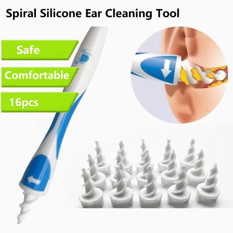 

Silicone Spiral Ear Cleaner Ear Pick Smart Swab Wax Remover Comfortable Ear Tool Silicone Spoon Hearing Aid Care Tools
